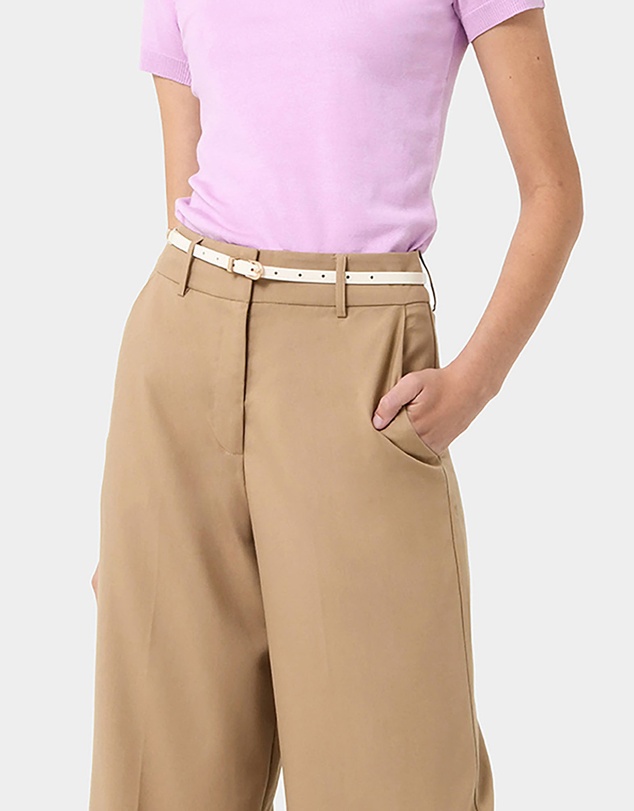 Forcast - Amira Slim Leather Belt