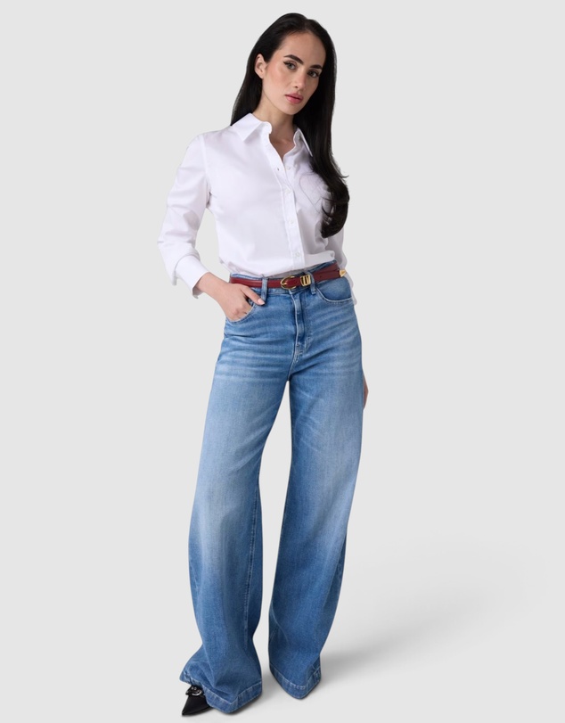 GUESS - High-Rise Bellagio Wide Leg Jeans