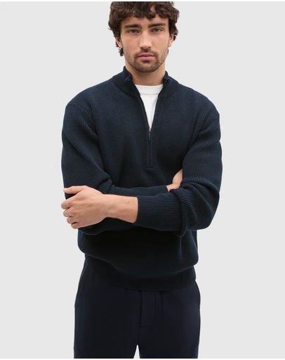 Seed Heritage - 1/4 Zip Knit