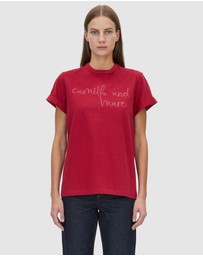 C&M CAMILLA AND MARC - Maren Logo Roll Sleeve Tee