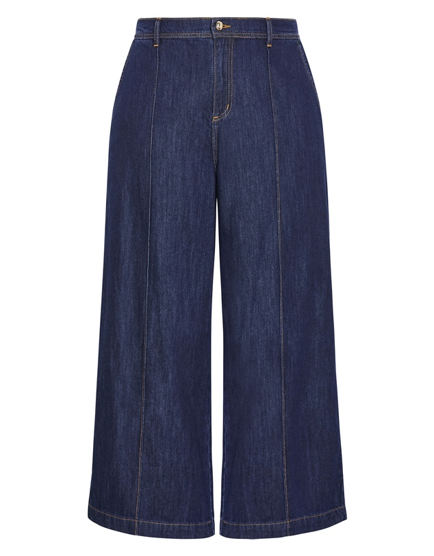 City Chic - Plus size Tilly Cotton Denim Pant - dark wash