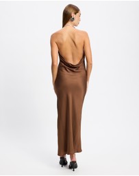 & Other Stories - Draped Satin Maxi Dress