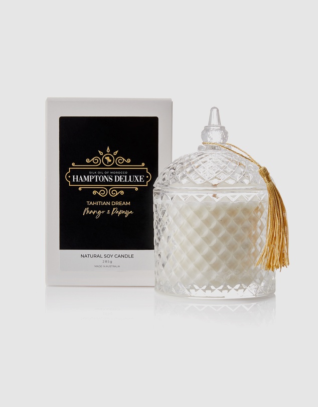 Silk Oil of Morocco - Hamptons Deluxe Natural Soy Candle - Tahitian Dream