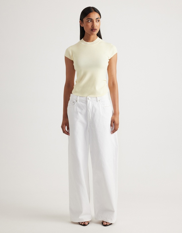 Decjuba - Lily Pleat Detail Knit Tee