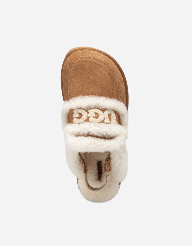 Ozwear Connection Uggs - Ugg Violet Matelassé Shearling Super Platform (6cm) Slipper (Elastic Logo) (Detachable Feature)