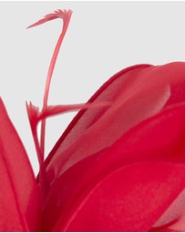 Max Alexander - Red Organza Bow Fascinator