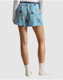 Polo Ralph Lauren - Polo Bear Print Striped Cotton Boxer Short