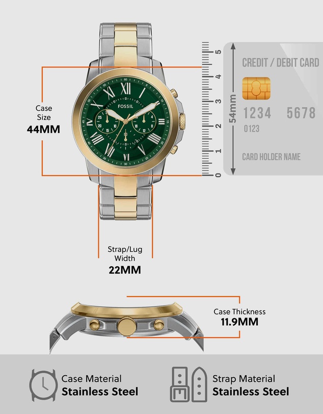 Fossil - Grant Multicolour Chronograph Watch
