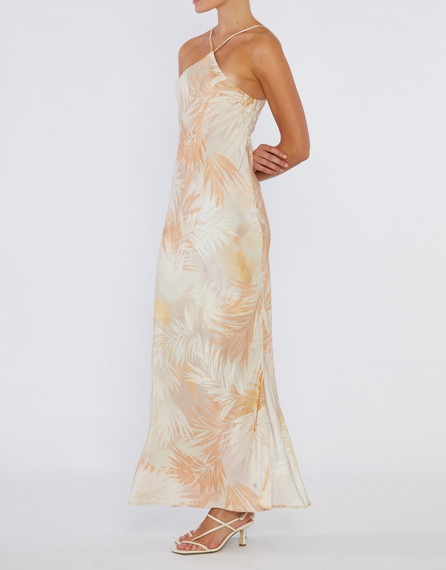 Amelius - Yasmine Printed Halter Maxi Dress