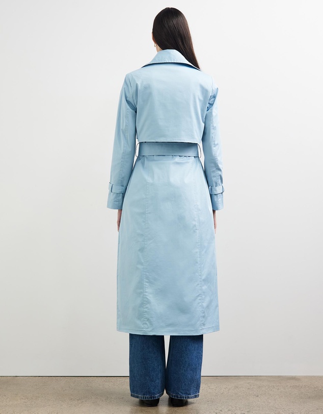 Sofia Irina - Long Sleeve Belted Trench Coat