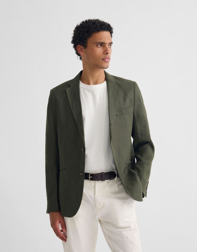 Oxford - 3 Button Linen Milton Blazer