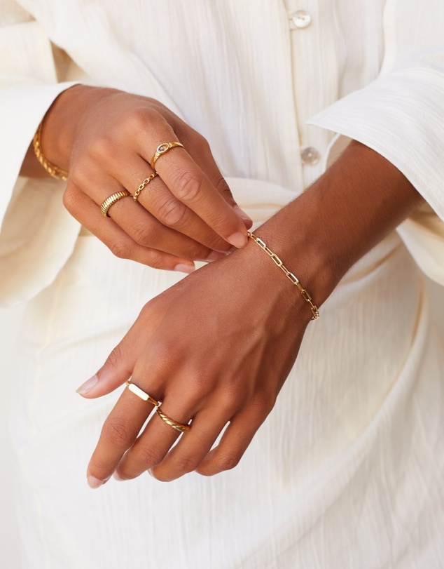 HOUSE OF SLANI - Stackable Gold Filled Gem Ring