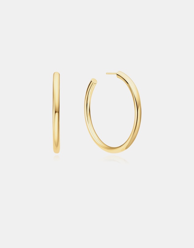 Ania Haie - Ania Haie Gold Classic Tube Oversized Hoop Earrings