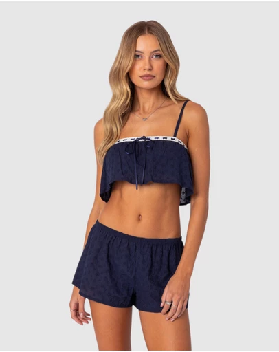 EDIKTED - Edan Eyelet Crop Top
