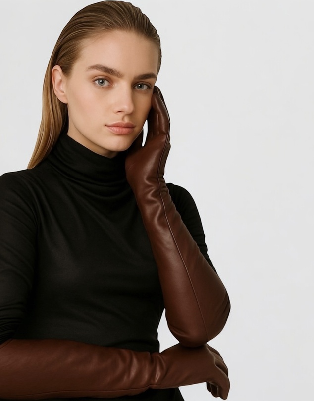 High Heel Jungle - Florence Lambskin Leather Opera Length Gloves