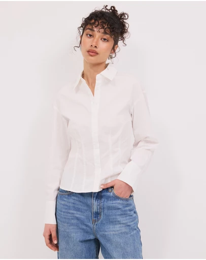 Calli - Hailey Pin Tuck Shirt