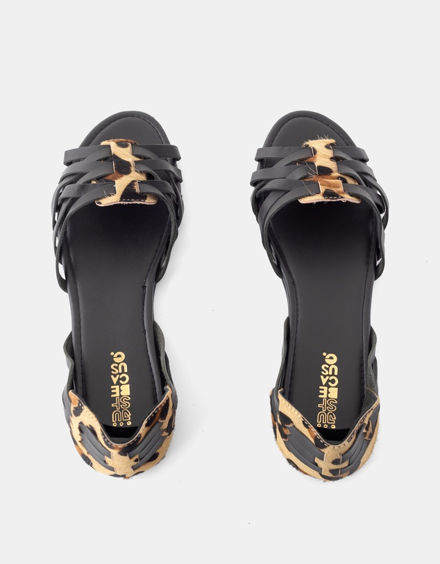 Just Because - Kairo Leather Flat Sandals