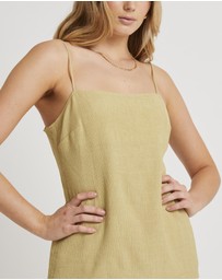 Subtitled - Indra Crinkle Tie Back Top