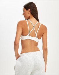 Cotton On Body Active - Ultra Soft Scrunch Front Strappy Crop