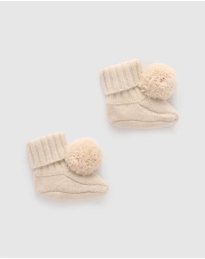 Purebaby - Cashmere Booties -Kids-Babies