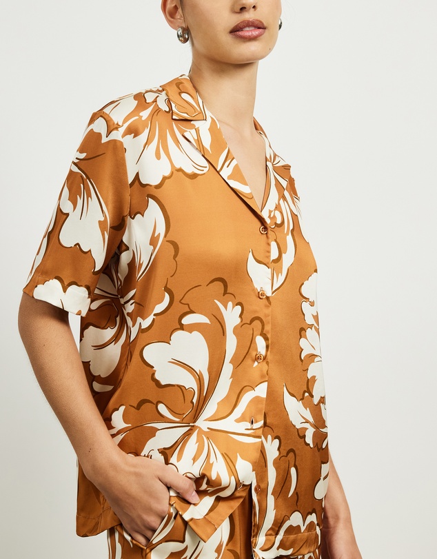 Minima Esenciales - Nila Printed Resort Shirt