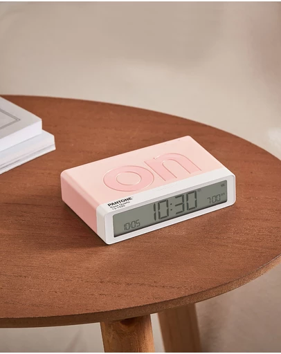 Lexon - Lexon Flip Classic Reversible Alarm Clock PANTONE - Rose Pink