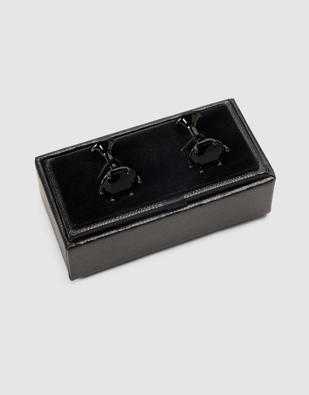 Politix - Round Crystal Cufflinks