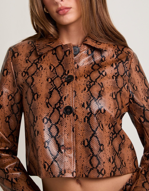 Alice In The Eve - Stassy Snake PU Coat
