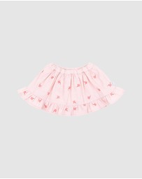 Fox & Finch - Songbird Embroidered Skirt With Inbuilt Shorts - Babies