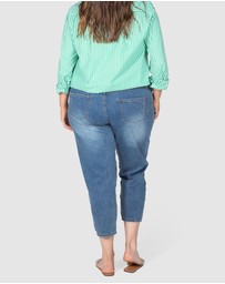 Love Your Wardrobe - Jordyn Mid Wash Stretch Jeans