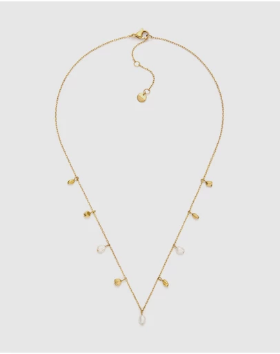 Skagen - Agnethe Pearl Gold-Tone Necklace