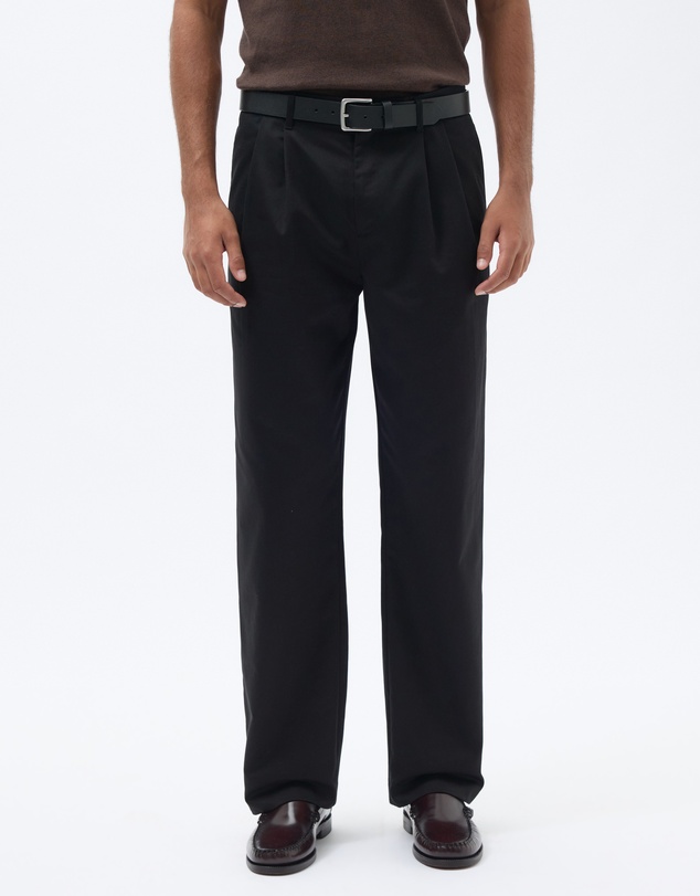 AERE - Relax Leg Pleated Chinos