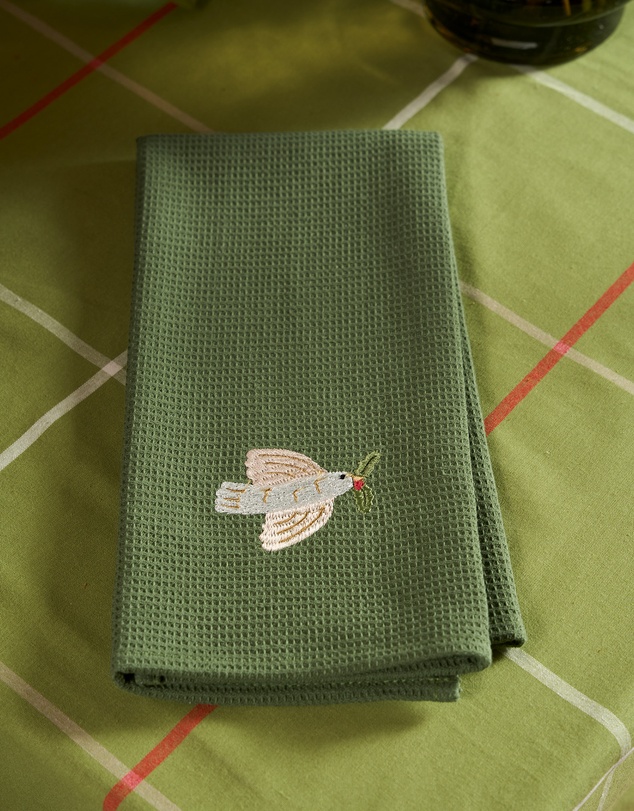 Linen House - Embroidered Tea Towel