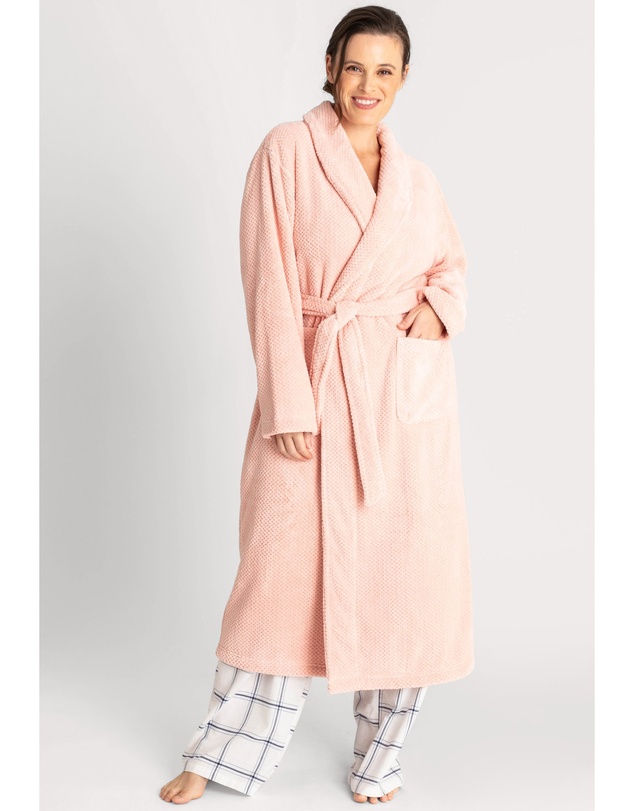 Ava & Audrey  - Ava & Audrey Betty Jacquard Fleece Robe