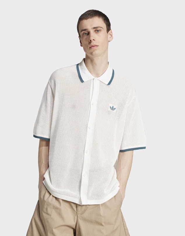 adidas Originals - adidas Originals Button Down Knitted Shirt Mens