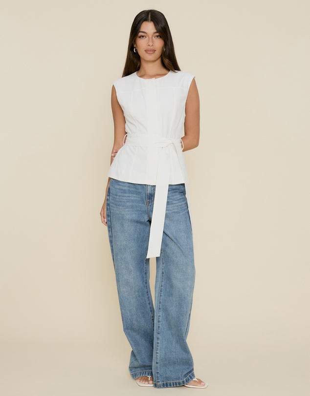 The Fated - Karla Vest with Tie