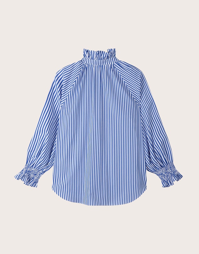 IDA+S - Lily Stripe Flounce Top