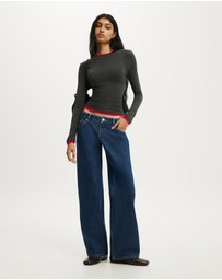 Cotton On - Petite Low Rise Straight Jean