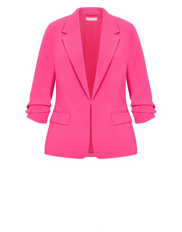 City Chic - Plus size Abbie Blazer - fuchsia