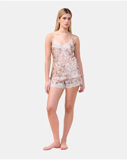 Gingerlilly - Fawn Brown Spot Cami and Short