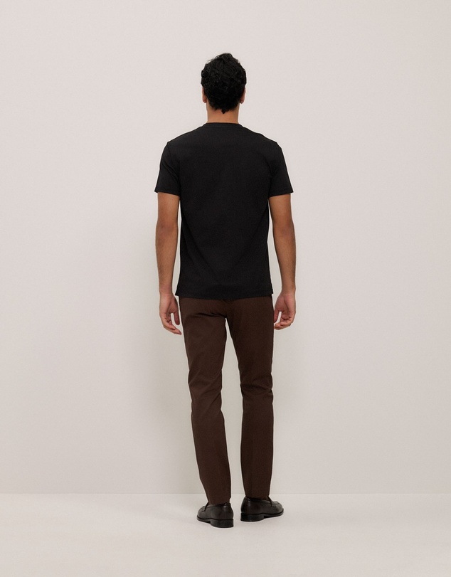Trenery - Cotton Crew T-shirt in Black