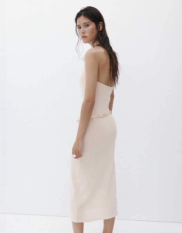 M.N.G - Halter Knit Dress with Belt