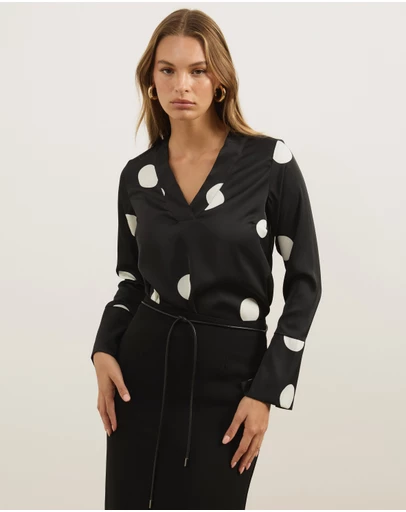 Atmos&Here - Nara Polka Dot Blouse