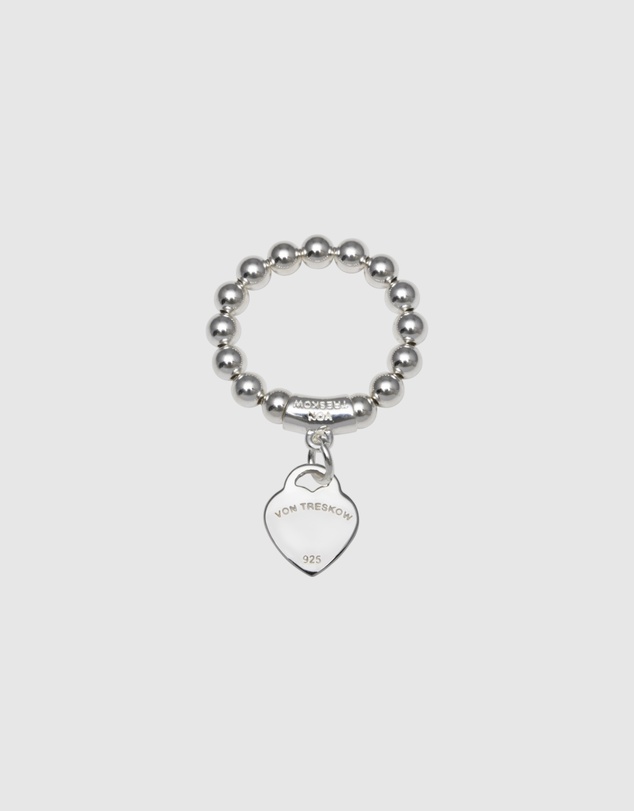 Von Treskow - Stretchy Ring with VT Flat Heart
