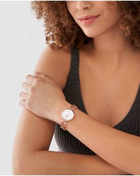 Fossil - Carlie Rose Gold Tone Analogue Watch
