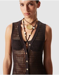 & Other Stories - Open-Knit Maxi Dress