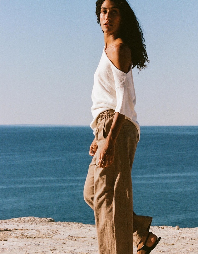 Arcaa - Alyia Asymmetrical Knit Tee