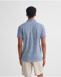 Oxford - Milo Printed Jersey Polo With Pocket
