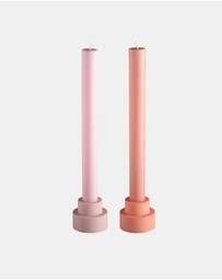 porter green - flipp sml silicone unbreakable candle holder set