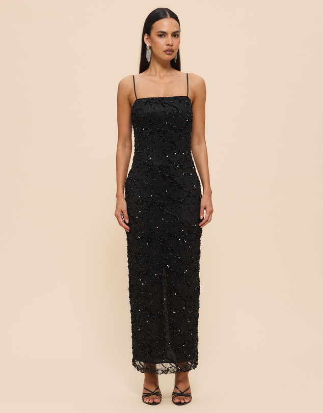 CHANCERY - Cleo Lace Sequin Maxi Dress